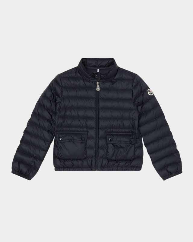 Girl's Lans Quilted Down Jacket, Size 4-10